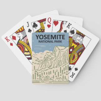 Yosemite National Park California Pokerkaarten