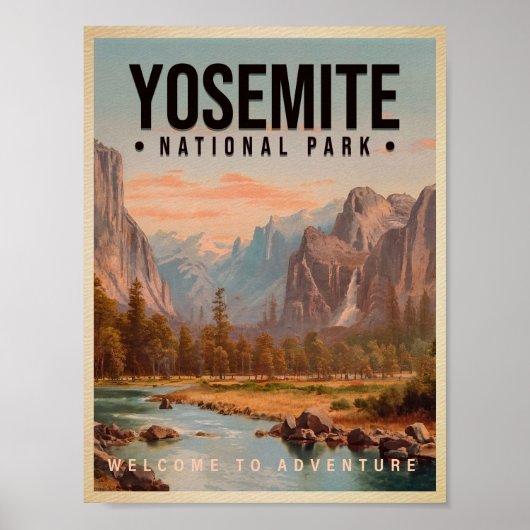 Yosemite National Park California  Poster (Voorkant)
