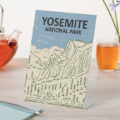 Yosemite National Park California Reclamebord Met Voetstuk (Insitu)