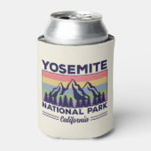 Yosemite National Park California Retro Hiking Blikjeskoeler (Blikje Voorkant)