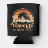 Yosemite National Park California Retro Hiking Blikjeskoeler (Voorkant)