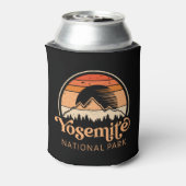 Yosemite National Park California Retro Hiking Blikjeskoeler (Blikje Achterkant)