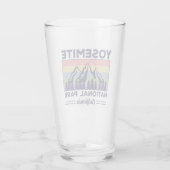 Yosemite National Park California Retro Hiking Glas (Achterkant)