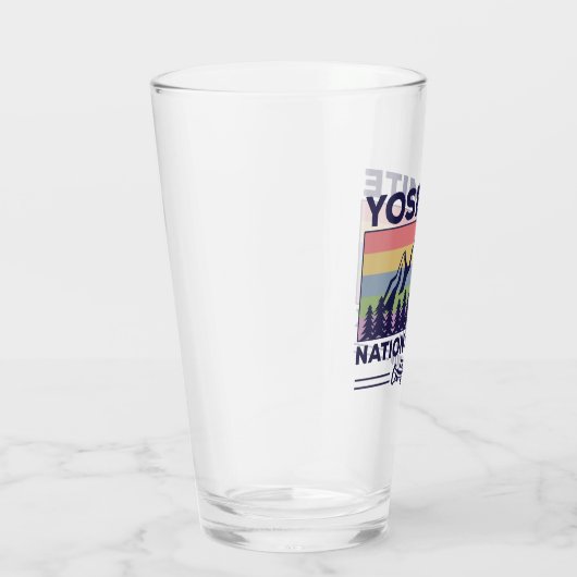 Yosemite National Park California Retro Hiking Glas (Rechts)