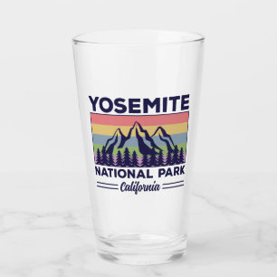 Yosemite National Park California Retro Hiking Glas