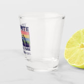 Yosemite National Park California Retro Hiking Shot Glas (Rechts)