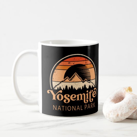 Yosemite National Park California Retro  Koffiemok (Met donut)