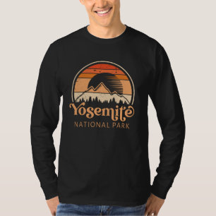 Yosemite National Park California Retro  T-shirt