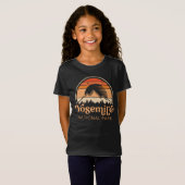 Yosemite National Park California Retro  T-shirt (Voorkant volledig)