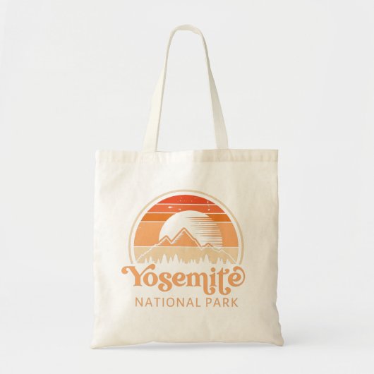 Yosemite National Park California Retro  Tote Bag (Voorkant)