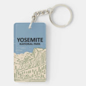 Yosemite National Park California Sleutelhanger (achterkant)