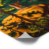 Yosemite National Park California Travel Art Poster (Hoek)