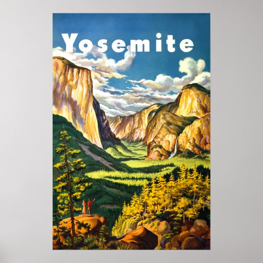 Yosemite National Park California Travel Art Poster (Voorkant)