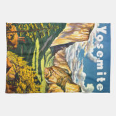 Yosemite National Park California Travel Art Theedoek (Horizontaal)