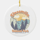 Yosemite National Park California Travel Keramisch Ornament (Achterkant)