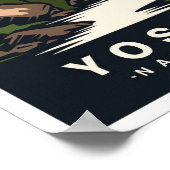 Yosemite National Park California USA Travel Poster (Hoek)