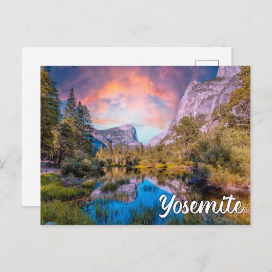 Yosemite National Park, California, Verenigde Stat Briefkaart (Voorkant / Achterkant)