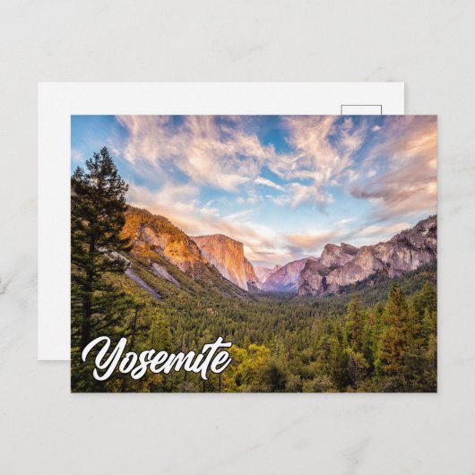 Yosemite National Park, California, Verenigde Stat Briefkaart (Voorkant / Achterkant)