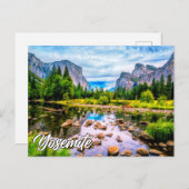 Yosemite National Park, California, Verenigde Stat Briefkaart (Voorkant / Achterkant)