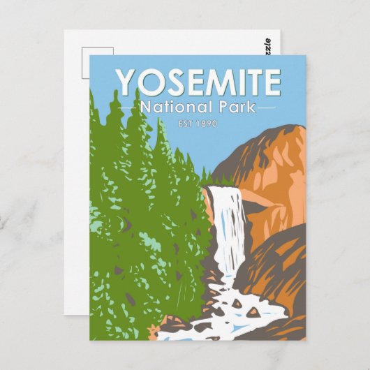 Yosemite National Park California Vernal Herfst Briefkaart (Voorkant / Achterkant)
