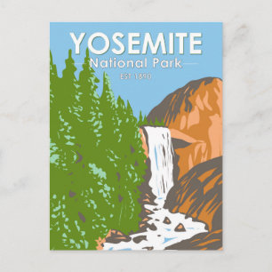 Yosemite National Park California Vernal Herfst Briefkaart