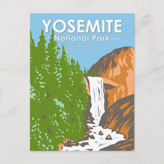 Yosemite National Park California Vernal Herfst Briefkaart (Voorkant)