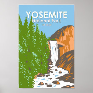 Yosemite National Park California Vernal Herfst Poster