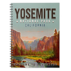 Yosemite National Park California Vintage jaren 60 Notitieboek