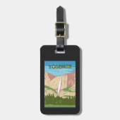 Yosemite National Park California Waterfall Bagagelabel (Voorkant verticaal)