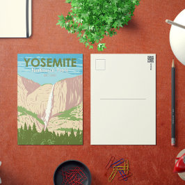 Yosemite National Park California Waterfall Briefkaart