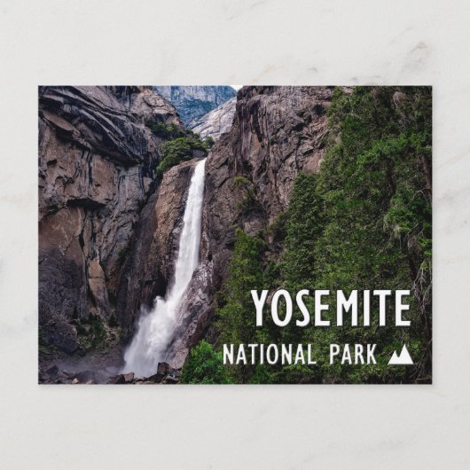 Yosemite National Park California Waterfall Briefkaart (Voorkant)