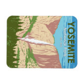 Yosemite National Park California Waterfall Magneet (Horizontaal)