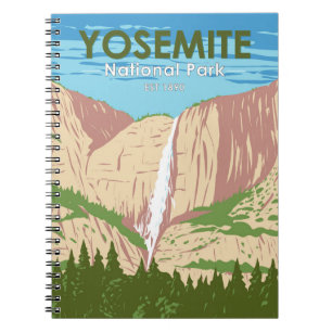 Yosemite National Park California Waterfall Notitieboek