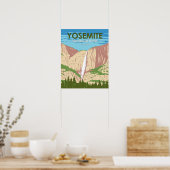 Yosemite National Park California Waterfall Poster (Keuken)