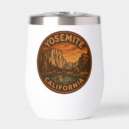 Yosemite National Park California Wine Tumbler
