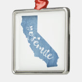 Yosemite National Park California Wood Grain Metalen Ornament (Links)