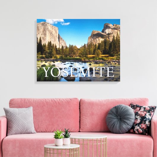 Yosemite National Park, Californië Canvas Afdruk (Insitu (Woonkamer))