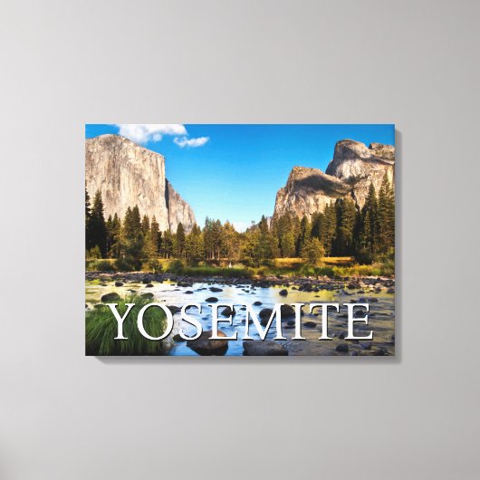 Yosemite National Park, Californië Canvas Afdruk (Voorkant)