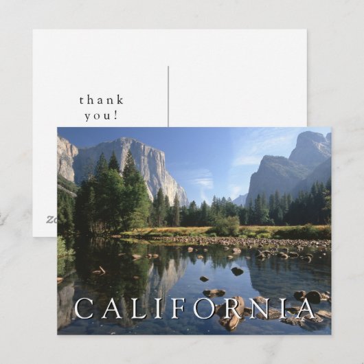 Yosemite National Park | Californië | Dank u Briefkaart (Voorkant / Achterkant)