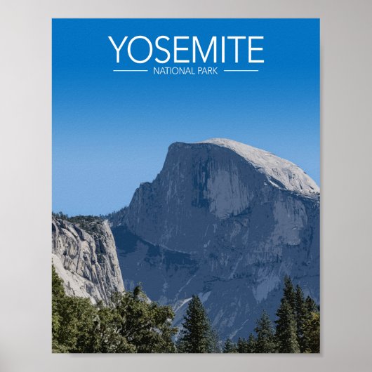 Yosemite National Park, Californië, gestileerde re Poster (Voorkant)