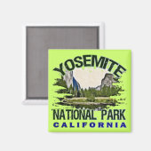 Yosemite National Park, Californië Magneet (Voorkant / Achterkant)