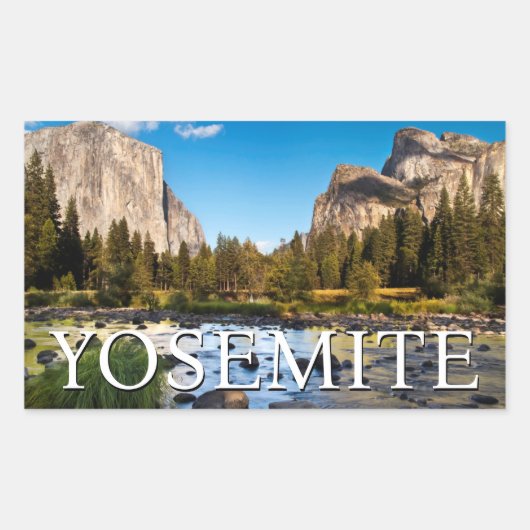 Yosemite National Park, Californië Rechthoekige Sticker (Voorkant)