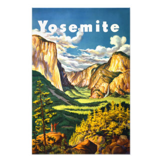 Yosemite National Park Californië Reis Kunst Foto Afdruk