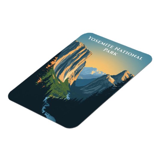 Yosemite National Park, Californië Reislandschap Magneet (Linkerzijde)