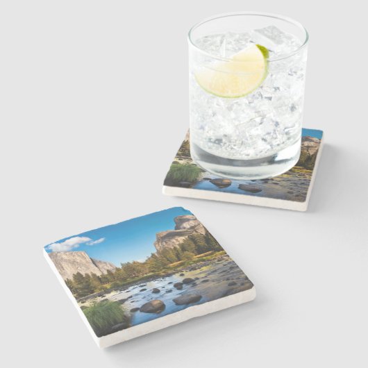 Yosemite National Park, Californië Stenen Onderzetter (Zijkant)