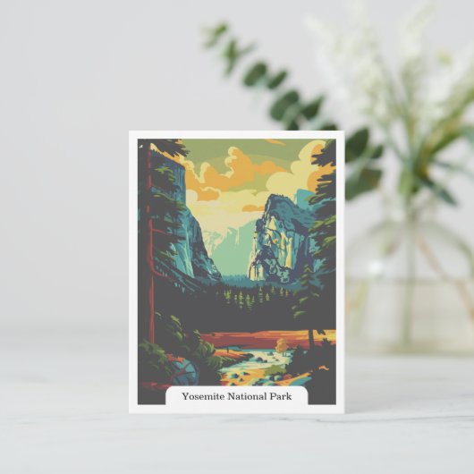 Yosemite National Park, Californië, Verenigde Stat Briefkaart (Staand voorkant)