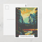 Yosemite National Park, Californië, Verenigde Stat Briefkaart (Voorkant / Achterkant)
