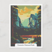 Yosemite National Park, Californië, Verenigde Stat Briefkaart (Voorkant)
