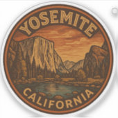 Yosemite National Park Californië Vinyl Sticker (Voorkant)