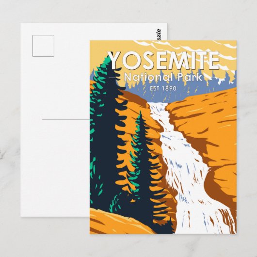 Yosemite National Park Chilnualna Herfsten Califor Briefkaart (Voorkant / Achterkant)